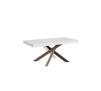 Table extensible 90x180/440 cm Volantis Frêne Blanc cadre 4/C -