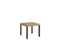 Itamoby Table Extensible 90x90/246 cm Everyday Chêne Nature Structure Anthracite