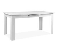 Table extensible - BIRMINGHAM - 80B - Ouverture synchronisée automatique - Décor blanc - 8 / 10 personnes - 160-200 x 75 x 80 cm