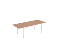 Table extensible de jardin 8 places en aluminium et bois MADEIRA
