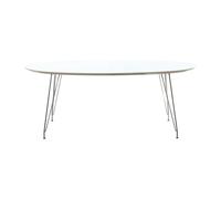 Table extensible DK10 avec piètement en chrome LxWxH 190x110x72cm