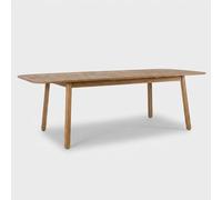 Table extensible en bois d'acacia, dimensions 180–240 x 100 cm, modèle Danubio
