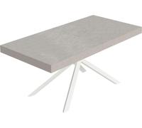 Table Extensible Niket En Cachemire 200/304X90 Cm Avec Pieds Blancs