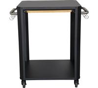 Table extensible pour four à pizza d'extérieur noir