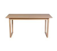 Table extensible rallonges intégrées rectangulaire bois clair chêne L160-240 cm LAHO