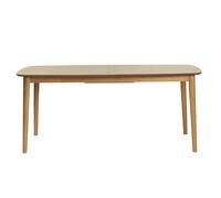 Table extensible rallonges intégrées rectangulaire en bois clair chêne L180-220 cm EGO