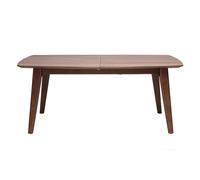 Table extensible rectangulaire en bois foncé noyer l180-230 cm fifties