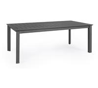 Table extérieure Konnor anthracite 200/300 x 110 x h76 cm