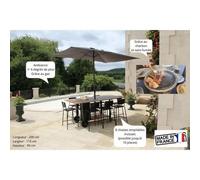 Table Extérieure Mobile 12 Personnes ¿ Acier & Acacia ¿ Fabrication Française Multicolore