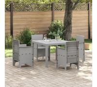 Table extérieure vidaXL Gris clair Plastique Standard Durable