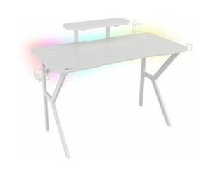 Table Gaming Genesis Holm 320 RGB Blanc Bois MDF Blanc G