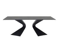 Table Gloria 200x100cm grès noir Kare Design