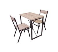 Table haute avec 2 chaises - l. 80 x h.