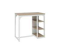 Paris Prix Table de bar Eat up – 2 places blanc et bois – 5 five simply smart