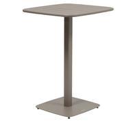 Table haute de jardin 2 places Alegoria 70x70cm café - Hespéride