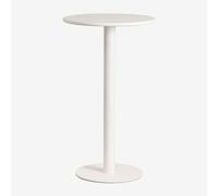 Table Haute De Jardin Ronde Ø60 Cm En Fer Mizzi Blanc Gardenia Blanc