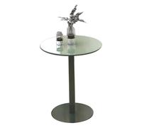Table Haute de Style Bistro, Table Ronde de Bar/pub, Table d'appoint pour Boissons et Cocktails, Table Haute en métal pour Salle à Manger, Cuisine ou Salon, Table de comptoir Moderne, Petite