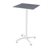 Table haute de terrasse inclinable stratifié ardoise gris foncé - Oviala Opéra