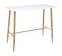 Atmosphera - Table à Manger Bar - Bois et Blanc