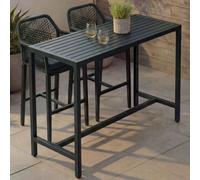 Table Haute Hwc-P91, Table De Jardin, Table De Bar, Métal D'extérieur 105 X 130 X 65 Cm Verte Vert