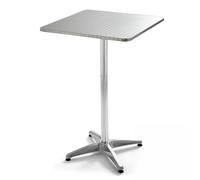 Table haute mange debout carrée en aluminium - Oviala Brixton