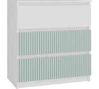 Table haute moderne avec 3 surfaces de rangement - MALWA M3 ARTESS | Mit/Menthe | 70x40x75cm