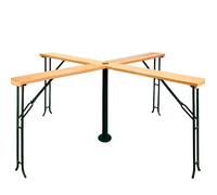 Table haute pliante en bois DEUBA - Quattro 20 personnes pour fêtes extérieures