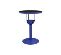 Table Haute Table de Bar Ronde en Fer Blue Rock for Balcon, Maison, Loisirs, pub, Salon thé, café Cuisine(Grand)