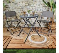Table - HOME DECO FACTORY - Elba - Pliable - Grise