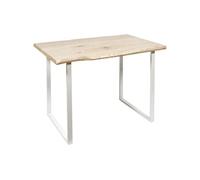 Table industrielle en bois et métal Forest