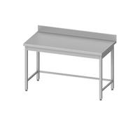 Table Inox de Travail AISI 201 Adossée sans Etagère Gamme 600