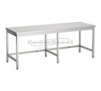 Table Inox Pro Sans Etagère Avec Renfort - Gamme 700 - Combisteel - 2200x700 inox G