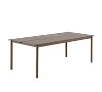 Muuto Table Linear Steel Taupe. 220x90 cm
