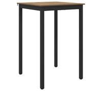 Table mange-debout carrée en bois | Pieds en métal stables, surface facile d'entretien, montage facile, design moderne pour salle à manger