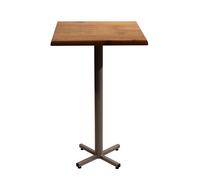 Table mange-debout Coffee carrée L.70 x P.70 x H.115 cm - Plateau Colorado ? Pied central Aluminium