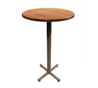 Table mange-debout Coffee ronde Ø.70 x H.115 cm - Plateau Colorado ? Pied central Aluminium