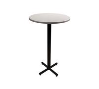Table mange-debout Coffee ronde Ø.70 x H.115 cm - Plateau Gris ? Pied central Noir