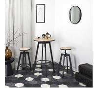 Table Mange Debout - HOME DECO FACTORY - Aria - 2 Tabourets Réglables