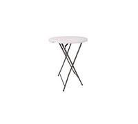 Table mange debout pliable - d 80 x h 110 cm - blanc