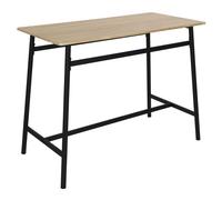 Table mange-debout structure métallique plateau aspect bois - DARA