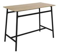 Table mange-debout structure métallique plateau aspect bois - DARA