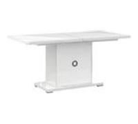 Table MARIKA - Repas Allongeable 160-200cm Laquée Blanche - Altobuy Blanc G