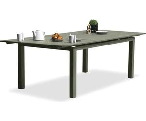 Table Miami Kaki Extensible Table De Jardin Extensible En Aluminium Kaki - Dcb Groupe - Decochine