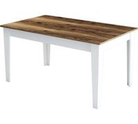 Table Milan 520 noyer blanc 145 x 88 x h75
