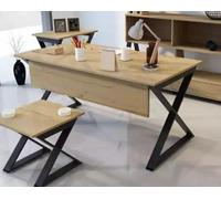 Table moderne en bois marron clair Tables de travail Meubles de bureau Designer Pupitre