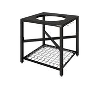 Table modulaire noire pour Big Green Egg Large avec plateau-grille inclus (sans