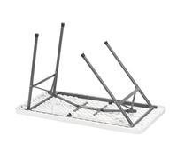 Table multi-usages pliante d'extérieure grise L 122 x P 61 cm
