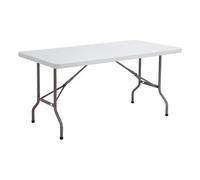 Table multi-usages pliante d'extérieure grise L 152 x P 76 cm