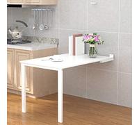 Table murale pliable invisible multifonction pour cuisine et bureau à domicile - Art mural convertible - 99,1 x 50,8 cm - Établi avec vis - Design compact