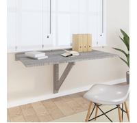 vidaXL Table murale pliante suspendue 100x60x56 cm Sonoma gris Bois d'ingénierie